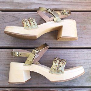 Swedish Hasbeens Tanja Debutant Braided Sandals